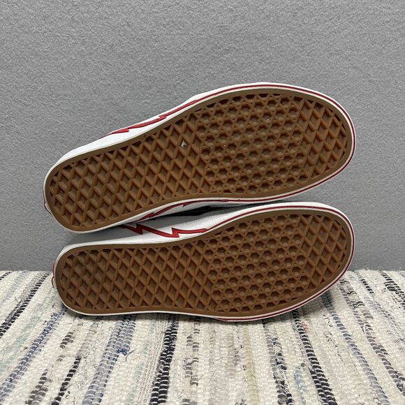 Vans Sk8-Hi Lightning Bolt Black/White Sneakers 6.5 M 8 W - Picture 6 of 9